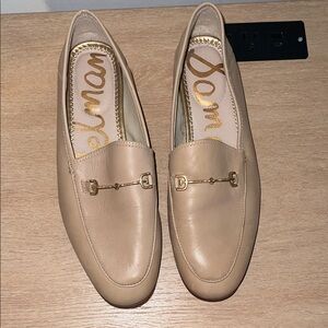 Sam Edelman Beige Leather Loafers